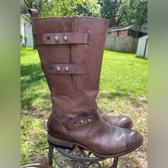 Spirit by Lucchese Boots Women’s US 10 Brown Leather Riding Western Cowboy - Picture 2 of 16